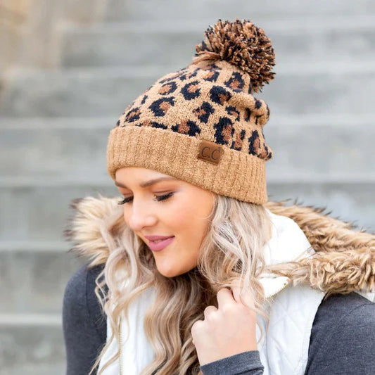 Stay Cozy & Chic: Trend Alert—The CC Leopard Pom Beanie Is This Season’s Must-Have