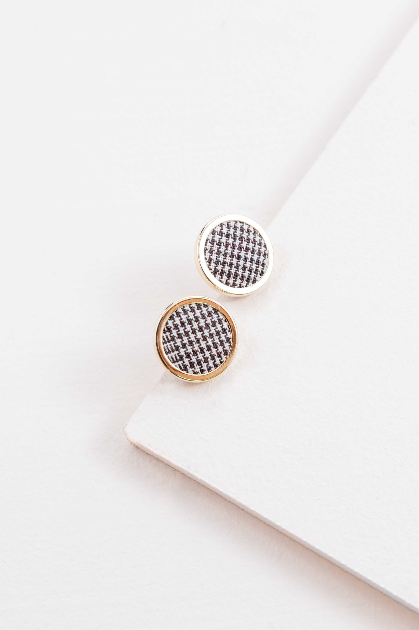 Old School Earrings (14K) | Pure Houndstooth