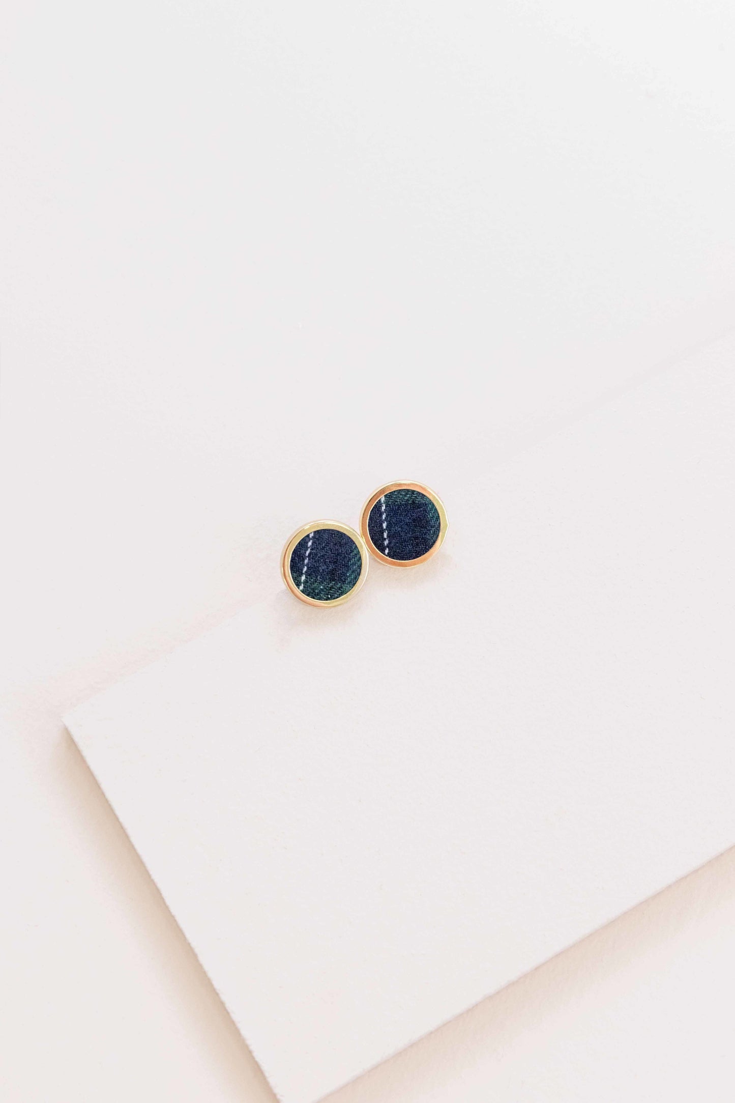 Old School Earrings (14K) | Plaid