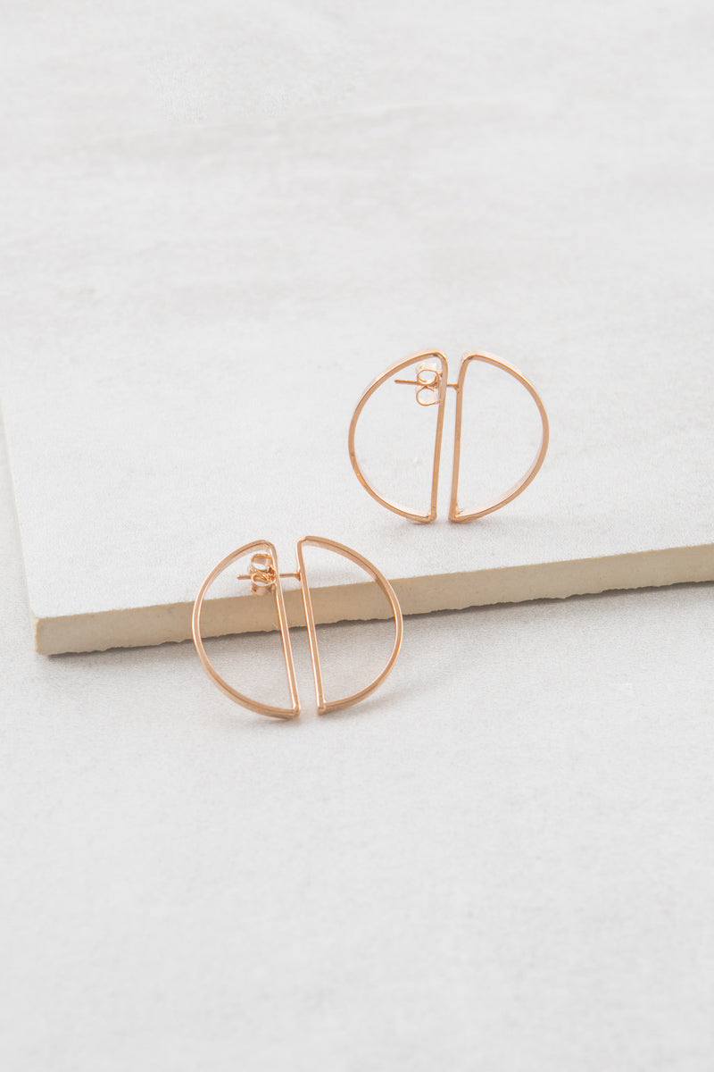 Worlds Collide Hoop Ear Jacket Earrings