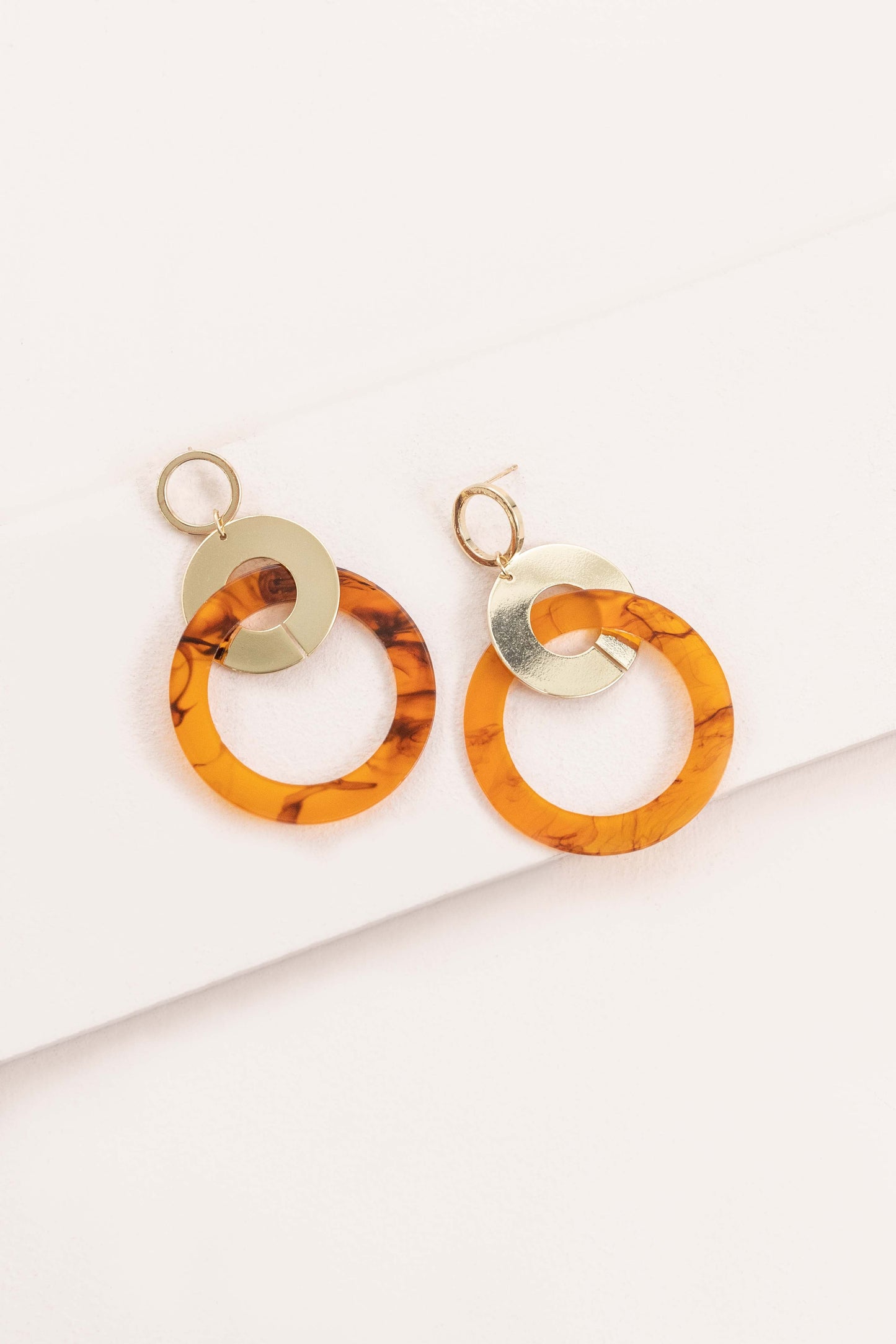 Color Pop Circle Earrings | Tortoise
