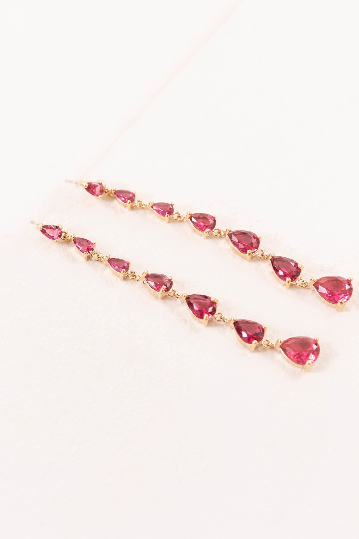 Droplet Wonder Dangle Earrings | Pink