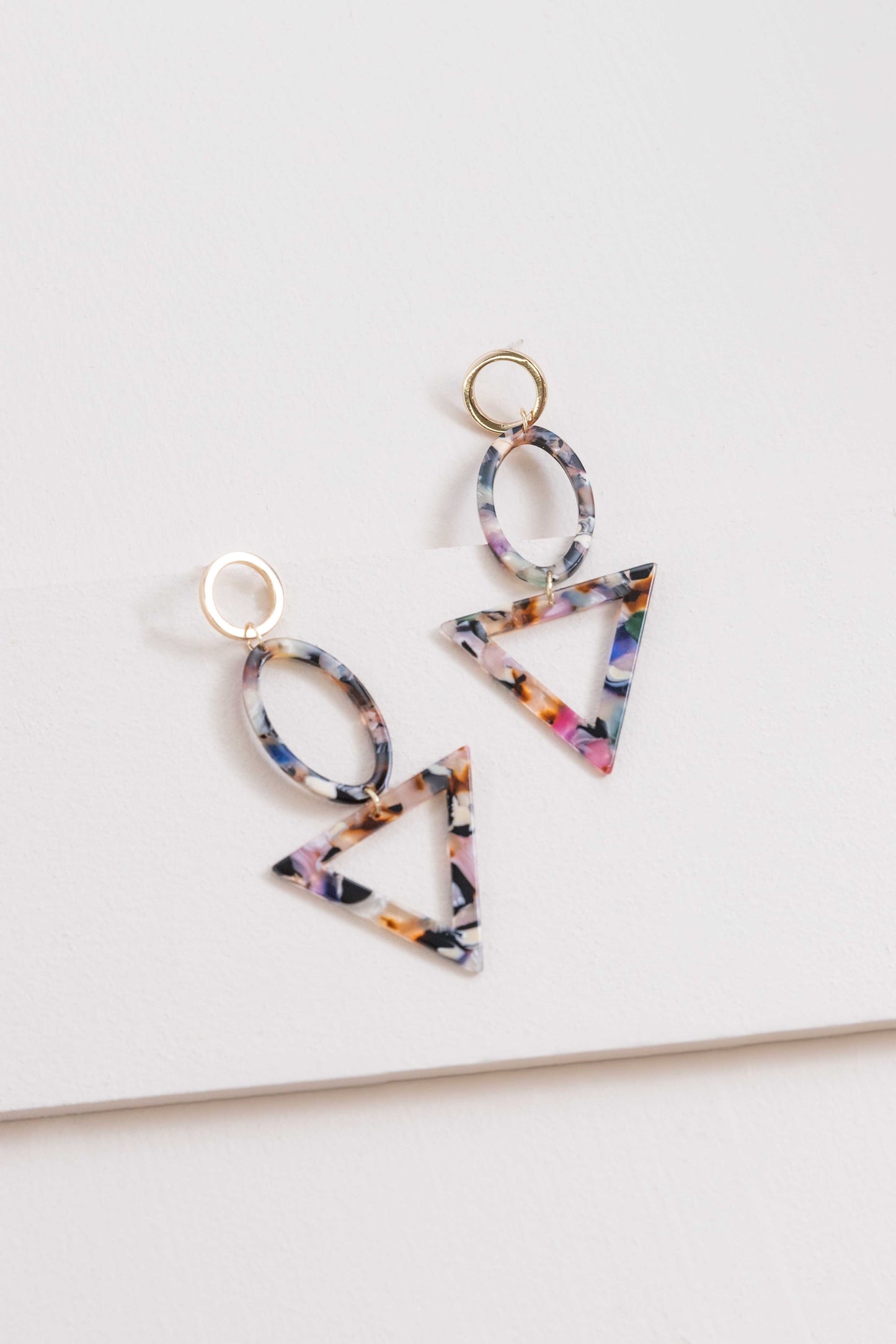 Anouk Geo Drop Earrings | Multi (14K)