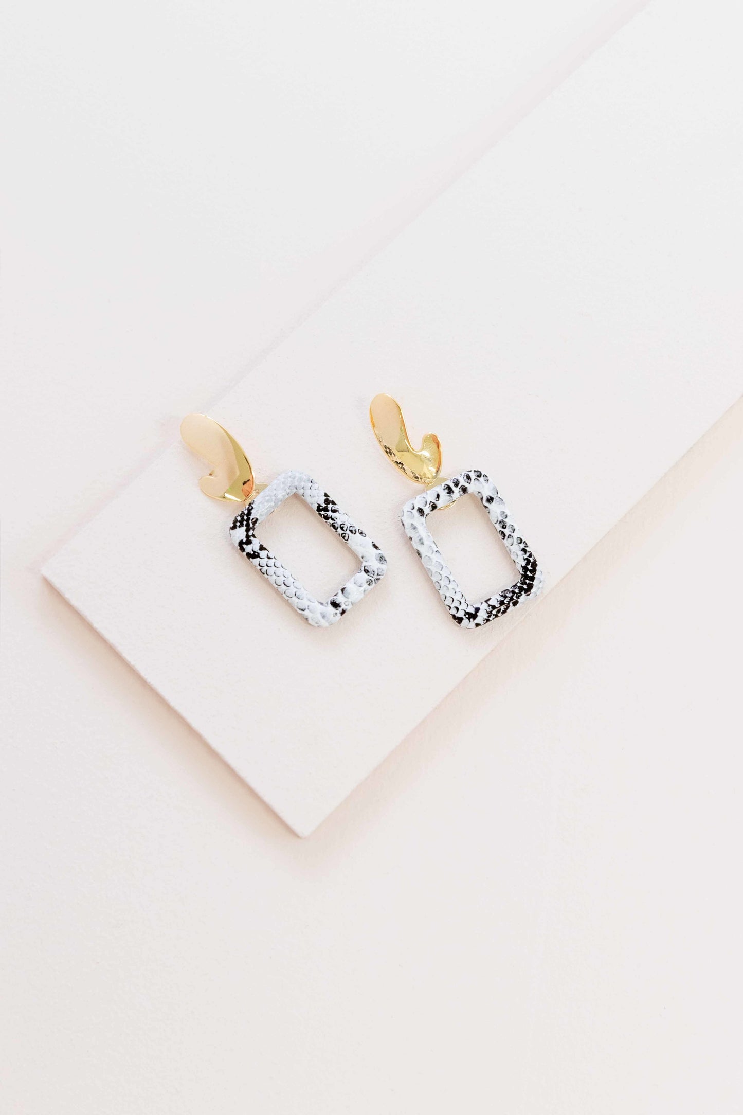 Night Out Dangle Earrings (14K) | White