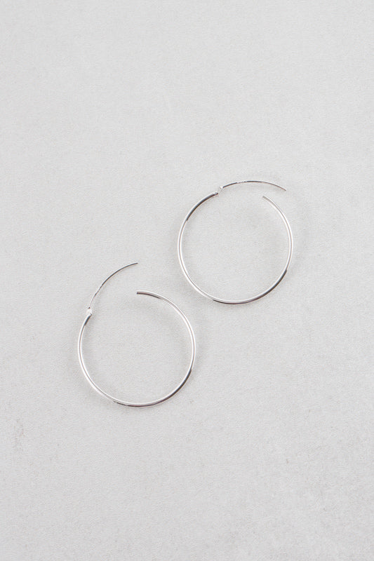 Ethereal Hoop Earrings | Silver (sterl.)