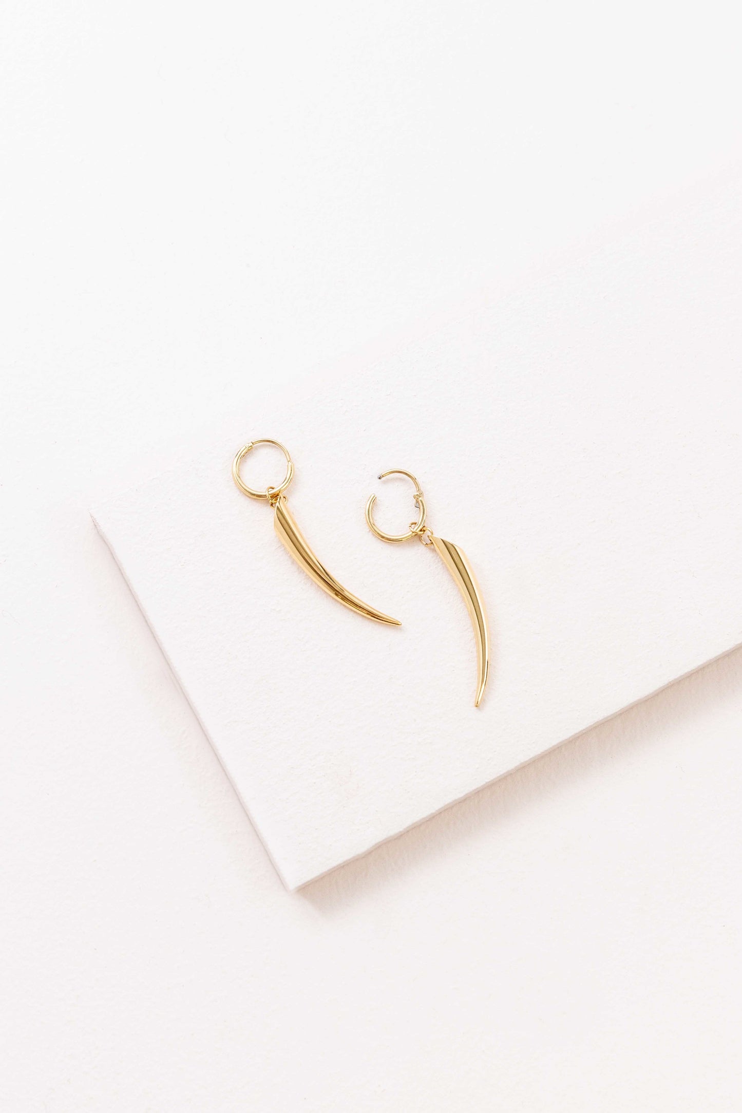 By the Horns Hoop Earrings (14K)