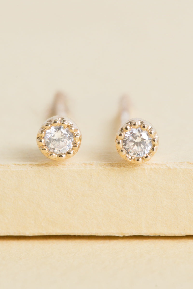 Bedazzled Stone Stud Earring Set | Gold