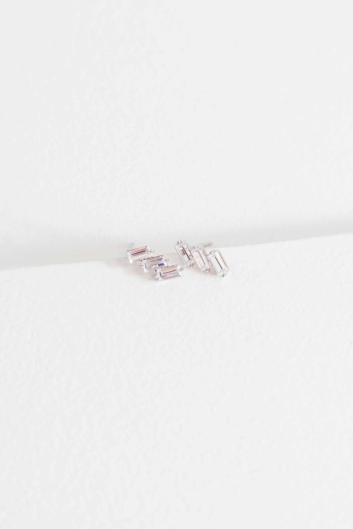 Stepping Stone Earrings | Silver (sterl.)