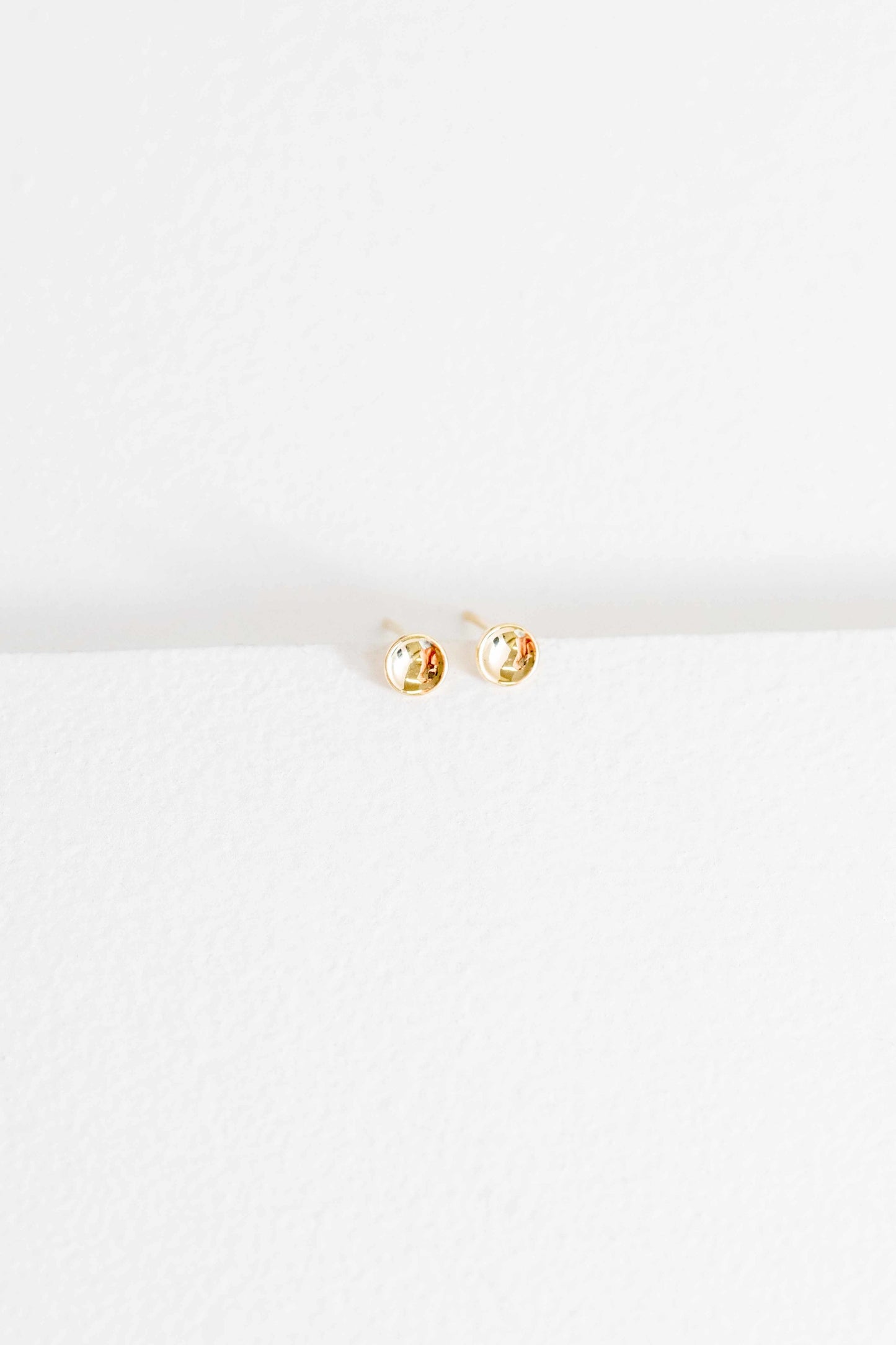 Golden Hour Stud Earrings (14K)