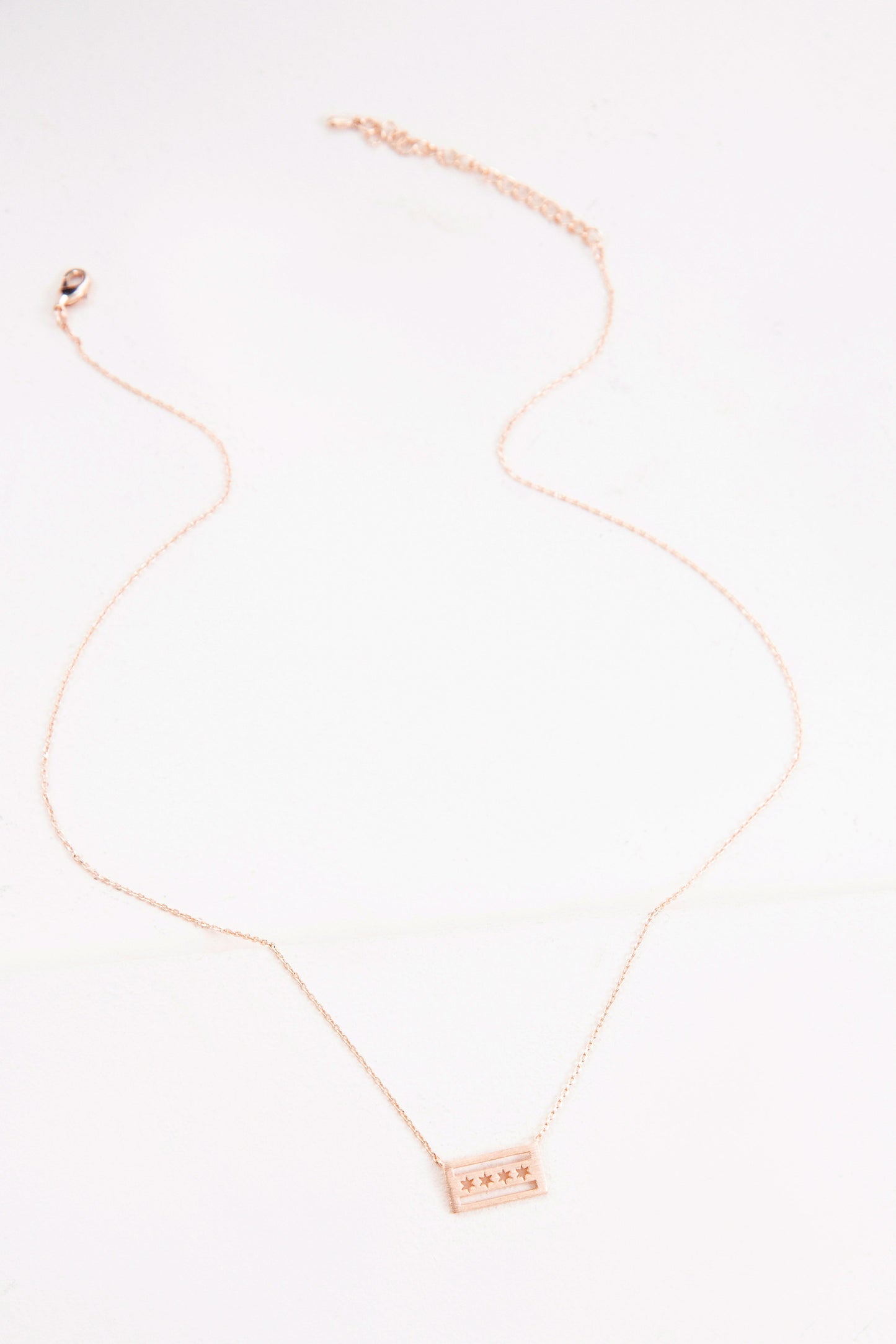 Chicago Flag Necklace