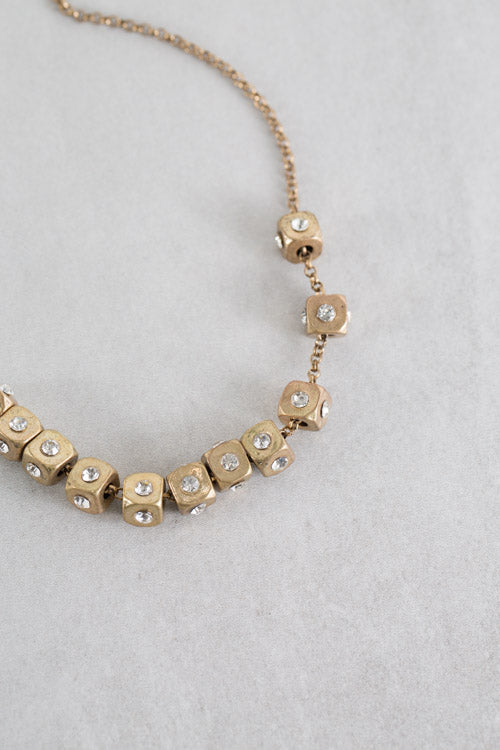 Golden Dice Necklace