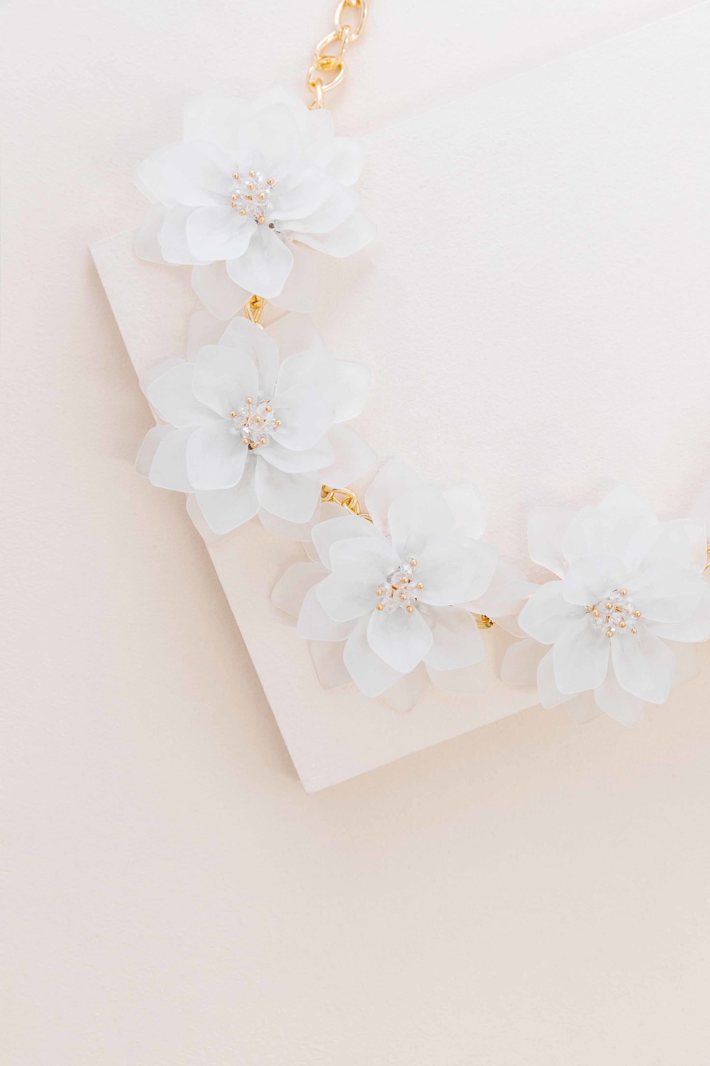 Fashion Forward Floral Necklace | Crystal Clear