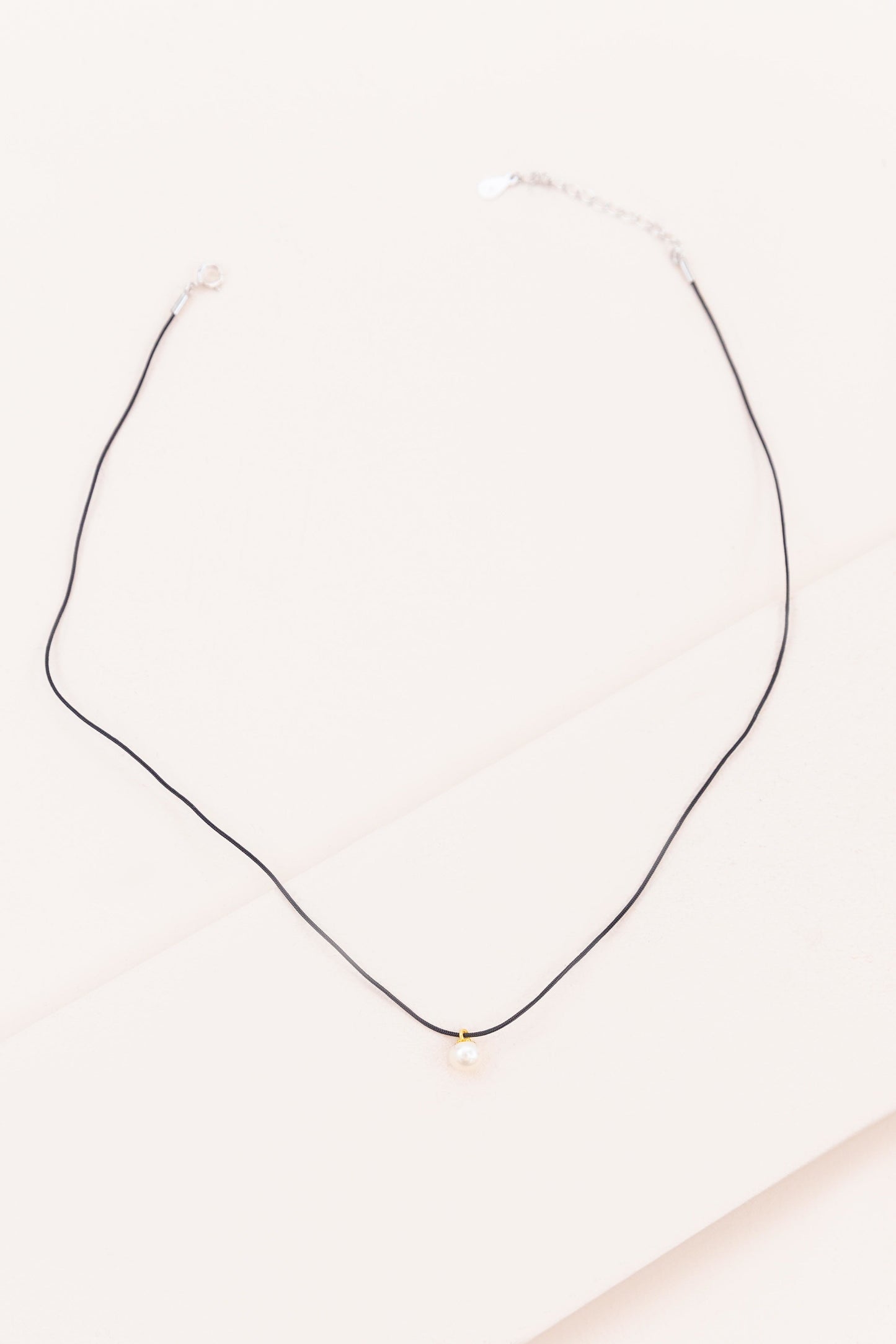 Pearl Cord Necklace (sterl.)