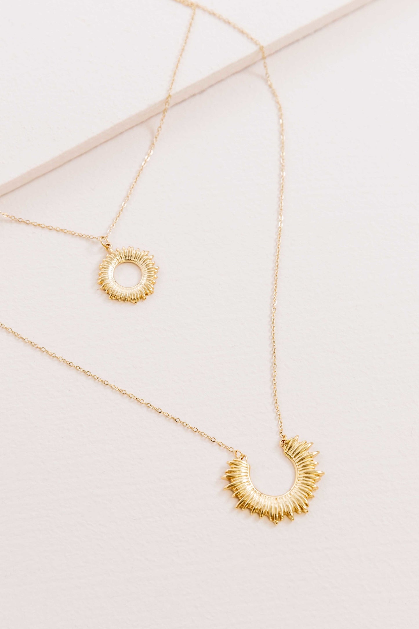 Ray of Sunshine Layered Necklace (14K)