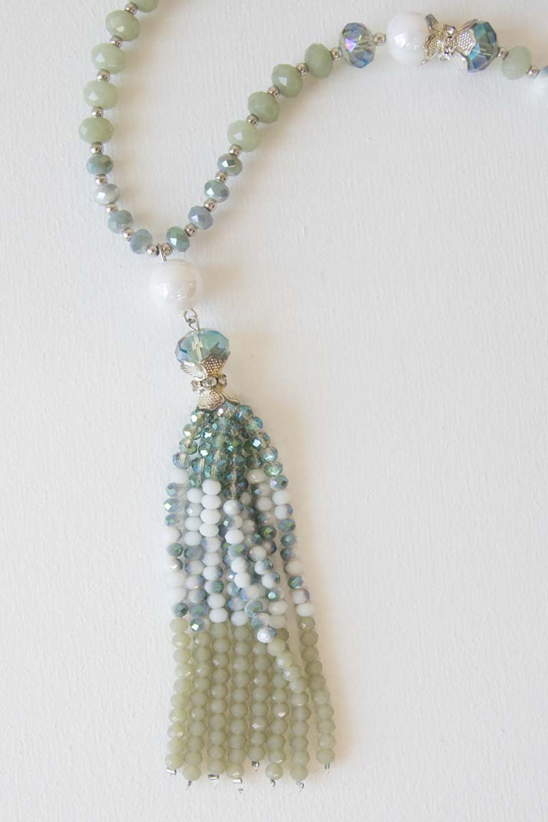Abigail Beaded Necklace | Jade