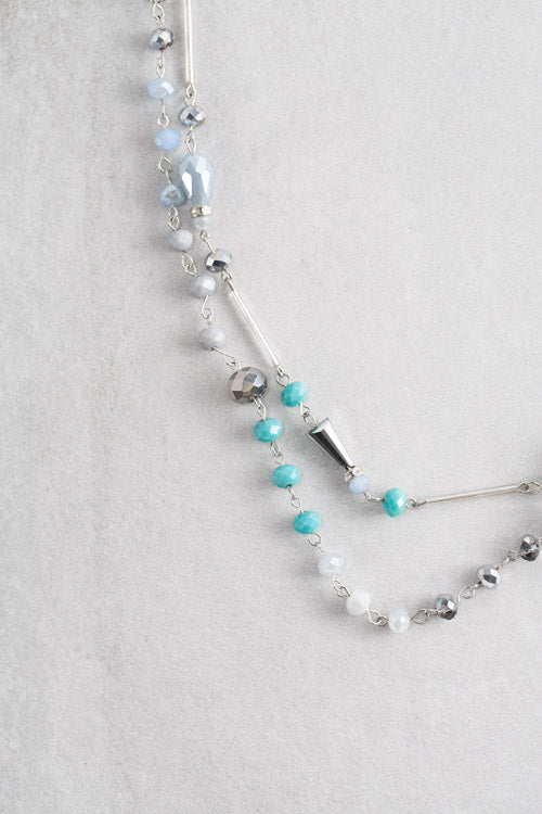 Khiara Beaded Necklace | Turquoise