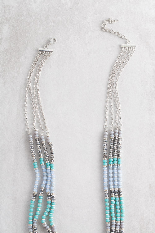 Nova Beaded Necklace | Blue