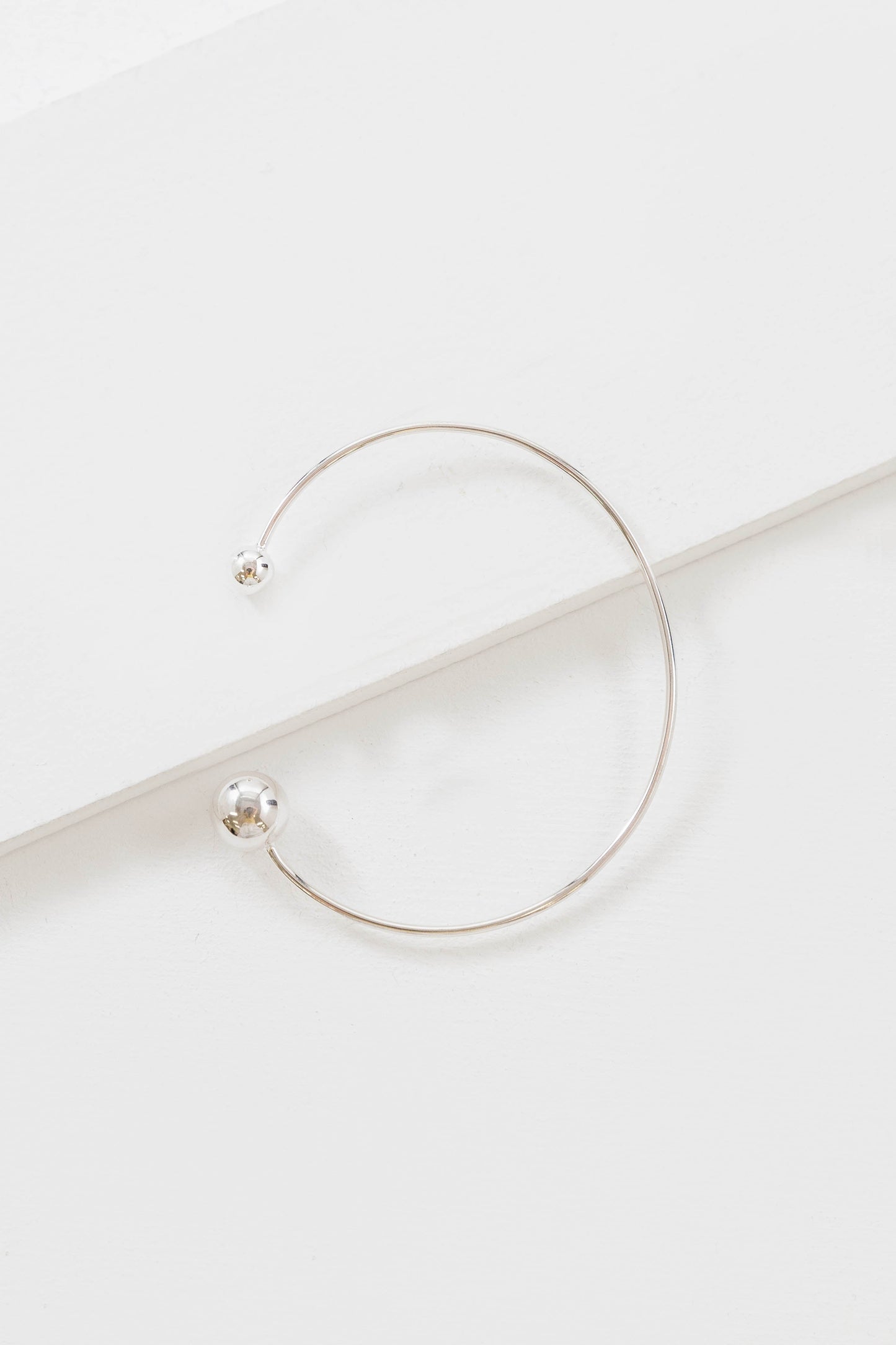 Asymmetrical Silver Cuff