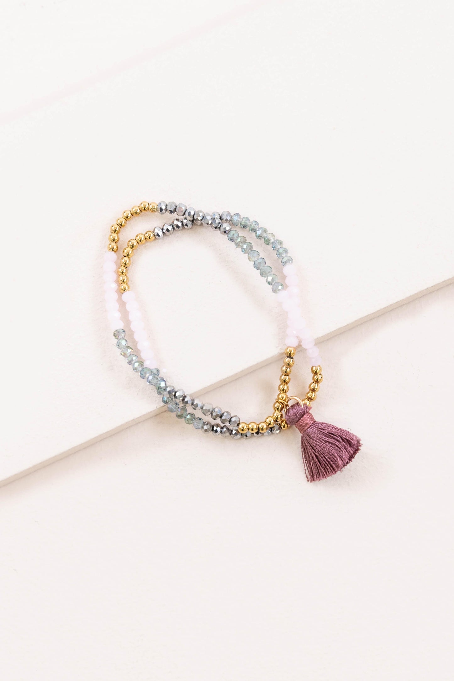 Havana Beaded Bracelet | Wine (14K)