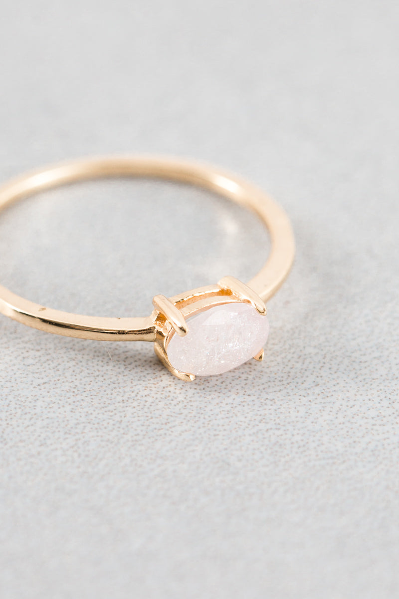 Pink Shimmer Ring | Gold (14K Gold)