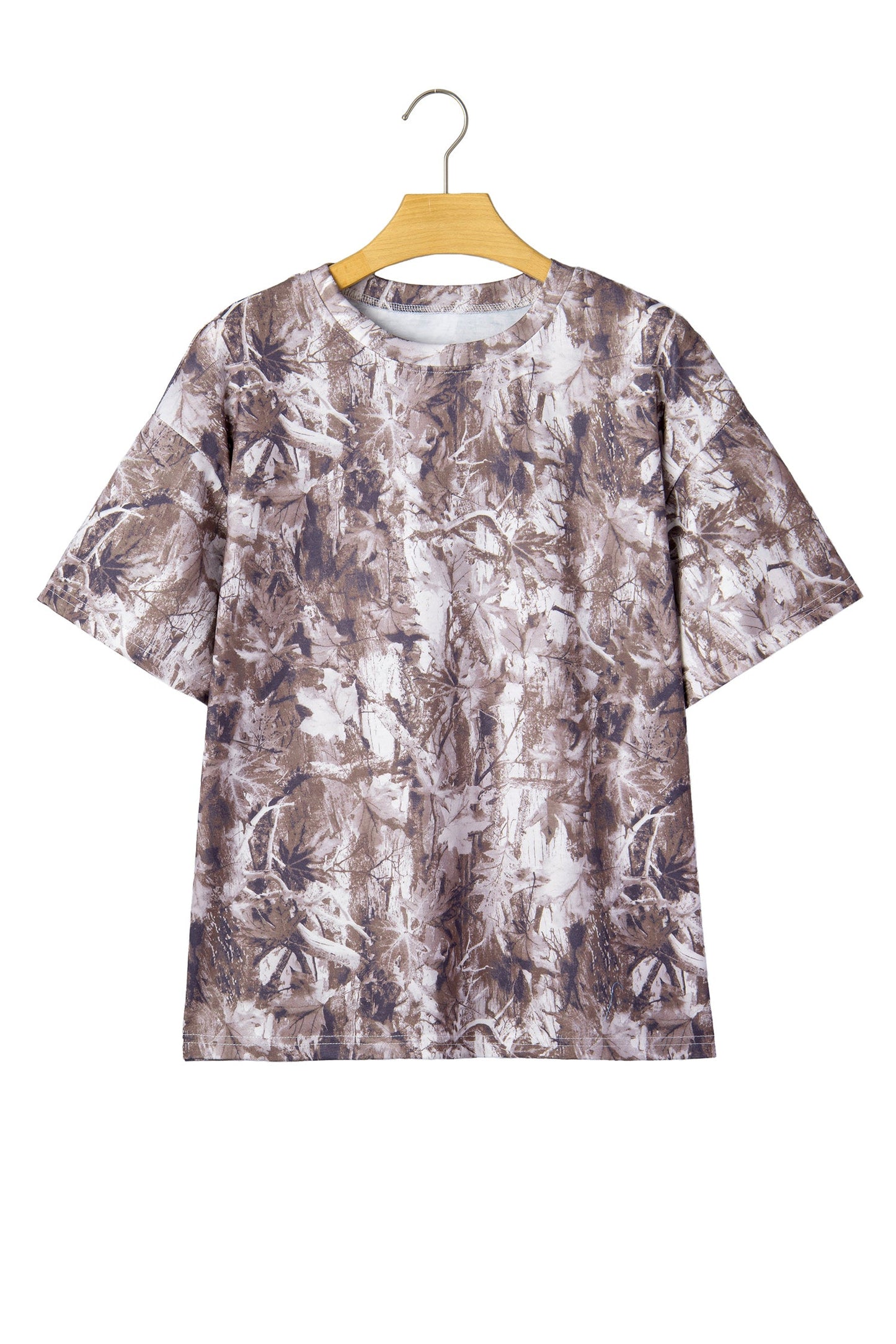 Camo Woodland Drop Shoulder Tunic Tee