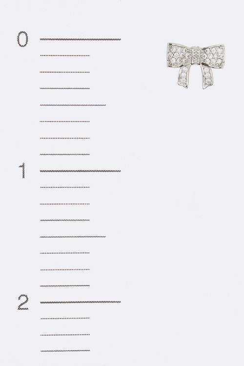 Cz Bow Stud Earrings | Modern Boutique Fashion