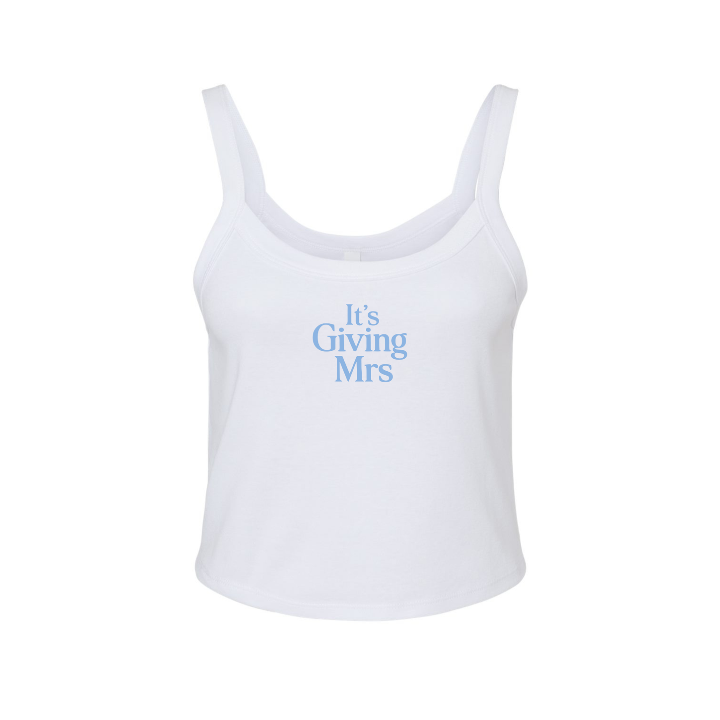 It’s Giving Mrs Tank | Bridal Lounge Crop Tank | Bride Getting Ready Outfit | Honeymoon & Wedding Morning Top