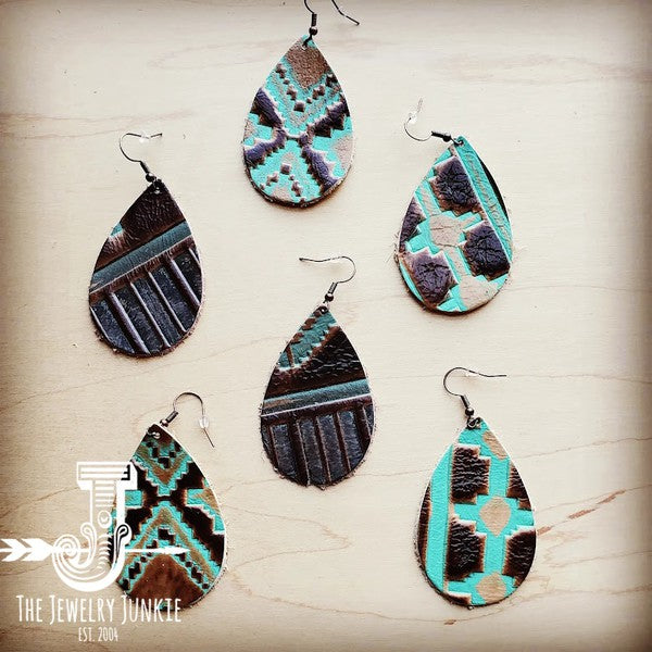 Large Teardrop Earrings In Navajo | Modern Boutique Fashion