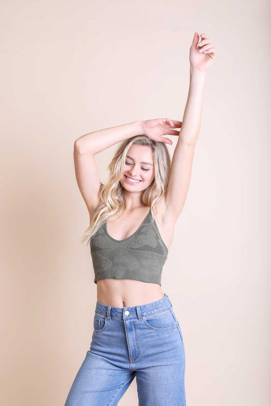 Seamless Padded Textured Brami | Modern Boutique Fashion