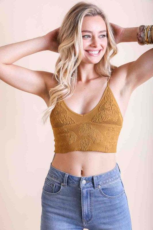 Seamless Padded Textured Brami | Modern Boutique Fashion