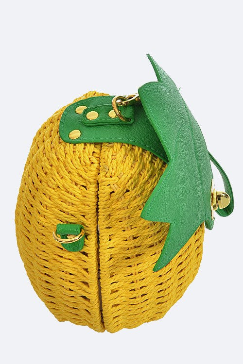 Pineapple Basket Weaved Iconic Novelty Clutch | Modern Boutique Fashion