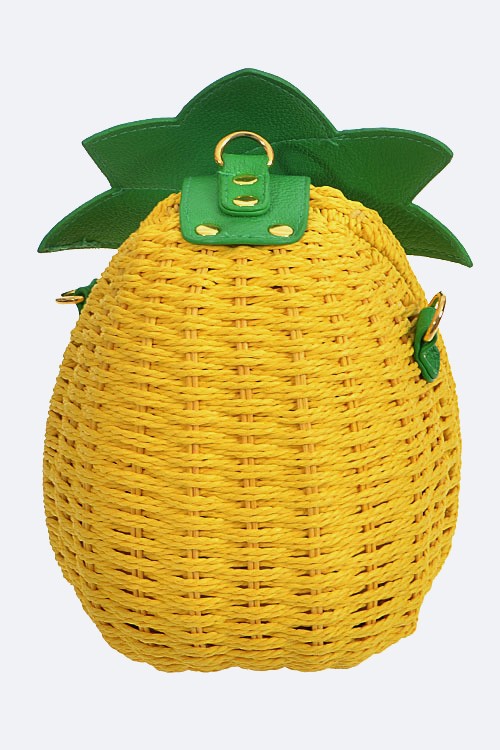 Pineapple Basket Weaved Iconic Novelty Clutch | Modern Boutique Fashion
