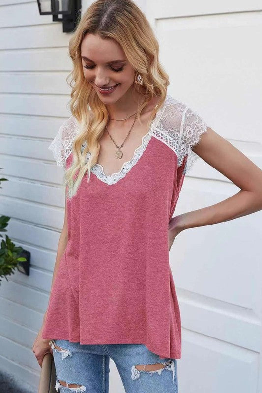 Lace Knit Tank | Modern Boutique Fashion