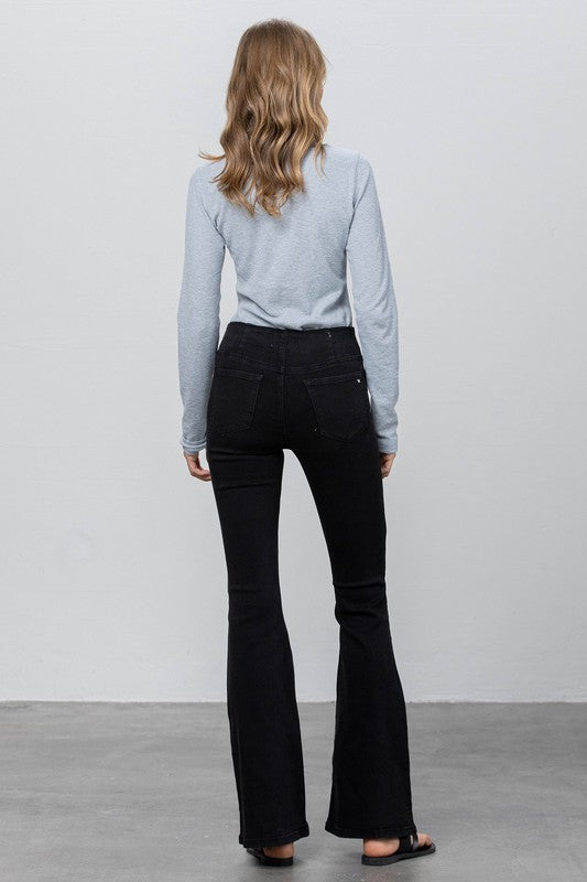 Mid-Rise Banded Wider Flare Jeans | Modern Boutique Fashion