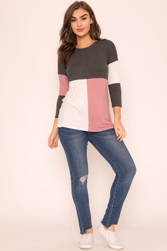 Color Block Tunic | Modern Boutique Fashion