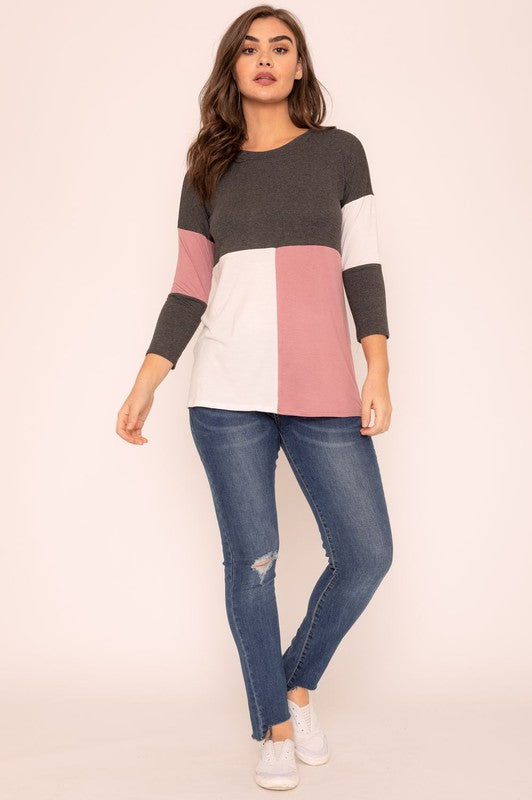 Color Block Tunic | Modern Boutique Fashion