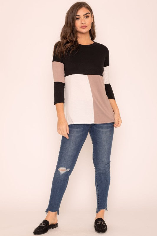 Color Block Tunic | Modern Boutique Fashion
