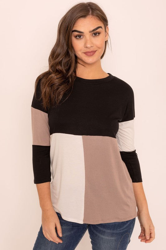 Color Block Tunic | Modern Boutique Fashion