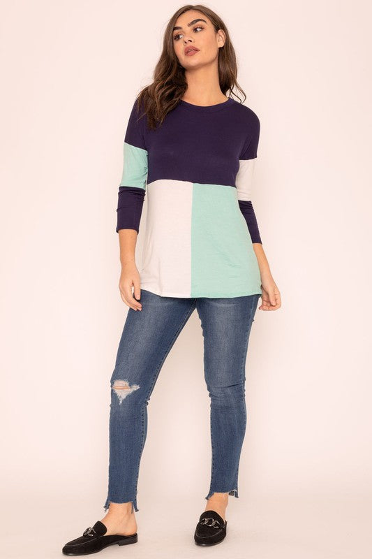 Color Block Tunic | Modern Boutique Fashion