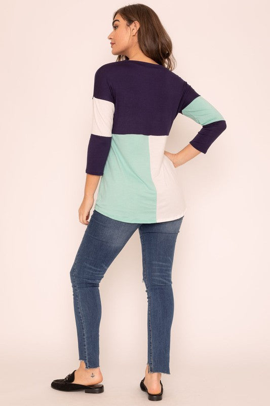 Color Block Tunic | Modern Boutique Fashion