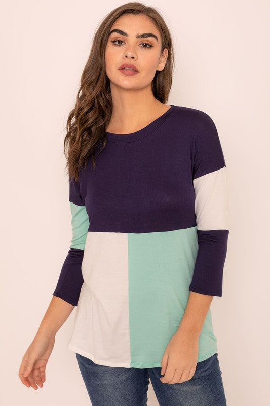 Color Block Tunic | Modern Boutique Fashion