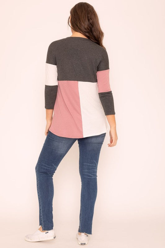 Color Block Tunic | Modern Boutique Fashion