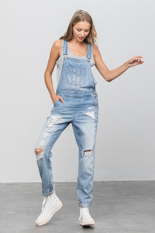 Heavy Body Premium Destroy Overalls | Modern Boutique Fashion