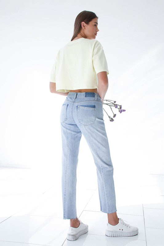High Rise Premium Boyfriend Jeans | Modern Boutique Fashion