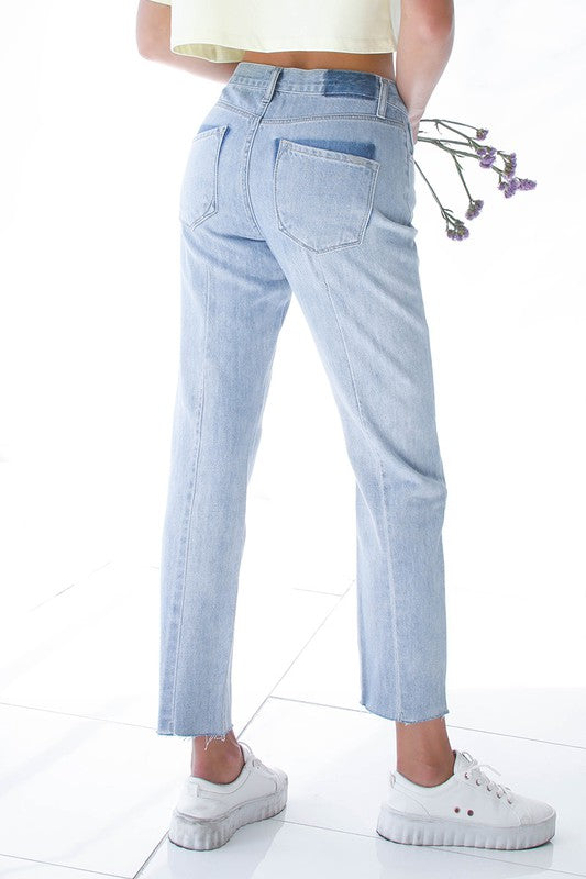 High Rise Premium Boyfriend Jeans | Modern Boutique Fashion