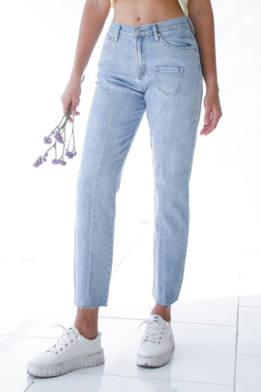 High Rise Premium Boyfriend Jeans | Modern Boutique Fashion