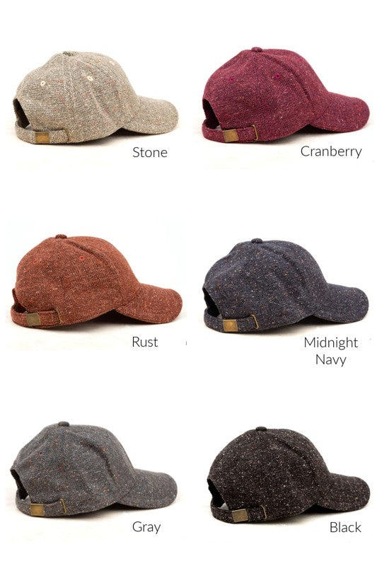 Fall Tweed Ball Cap | Modern Boutique Fashion
