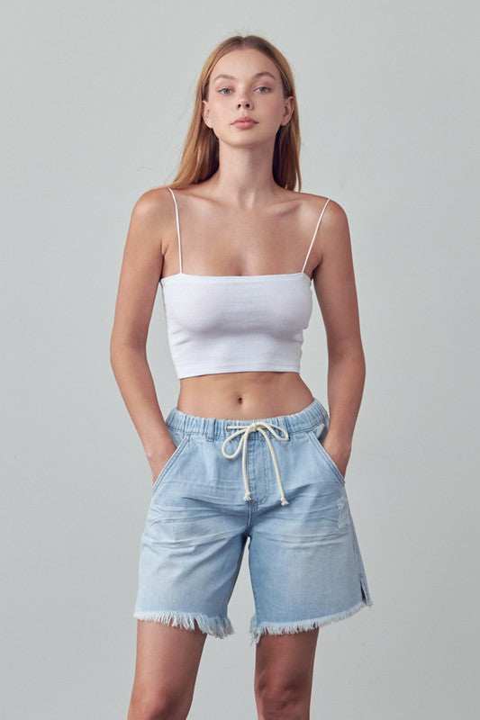 Mid-Rise Slouch Shorts | Modern Boutique Fashion