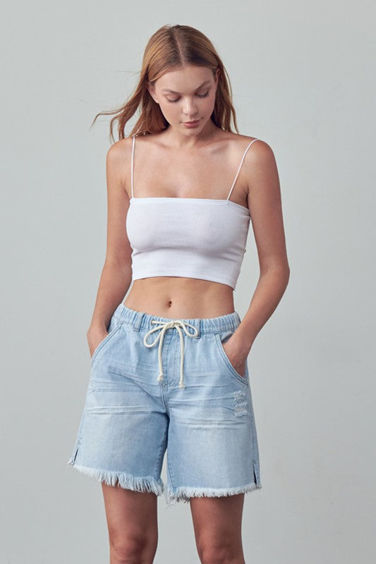 Mid-Rise Slouch Shorts | Modern Boutique Fashion