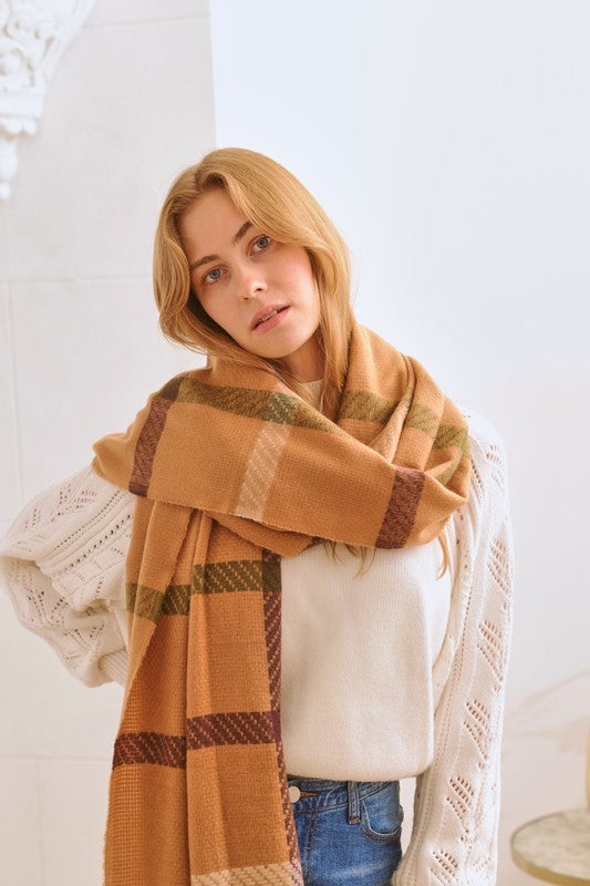 Checkered Winter Scarf | Modern Boutique Fashion